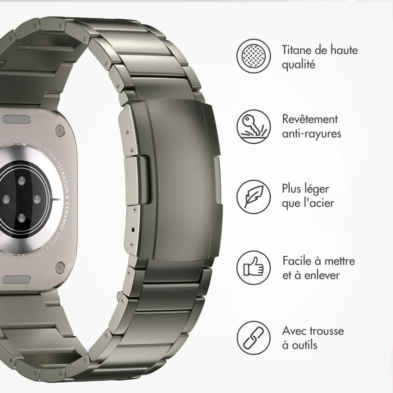 Bracelet Accezz 42mm Titane mat - vue 6