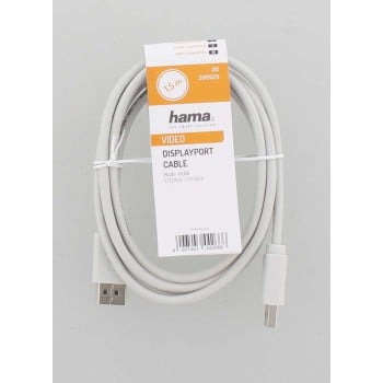 Hama 00200929 Cavo DisplayPort 1,5 m Grigio