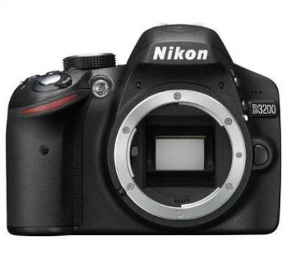 Nikon D3200 + NIKKOR 18-55mm VR II Juego de cámara SLR 24,2 MP CMOS 6016 x 4000 Pixeles Negro