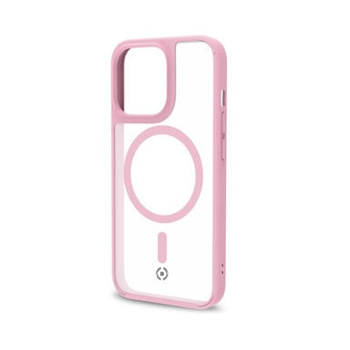 Celly Magmatt Cover protettiva per telefoni cellulari 17 cm (6,7'') Cover Rosa, Trasparente Apple iPhone 14 Pro Max