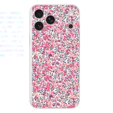 Coque en silicone - Compatible pour Apple iPhone 17 Pro Max - design liberty wiltshire rose