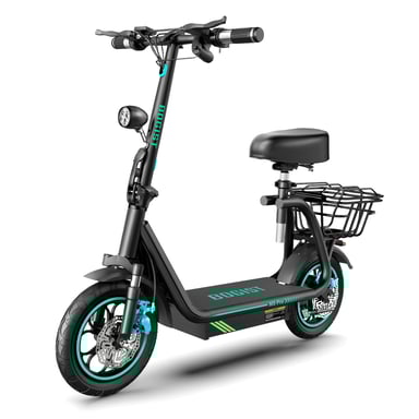 BOGIST M5 Pro scooter elettrico da 12 pollici con sedile e portapacchi - Motore da 500 W Batteria da 13 Ah 48 V