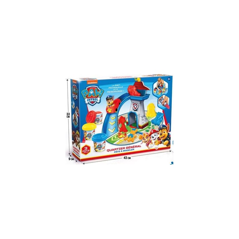 Coffret pâtes à modeler Paw Patrol Pat Patrouille Quartier General - Neuf
