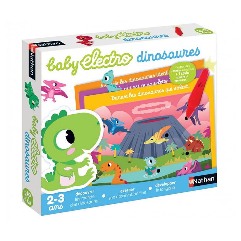Jeu Éducatif Électronique : Découvre les Dinosaures avec Baby Electro - Neuf