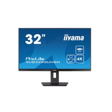 iiyama ProLite XUB3293UHSN-B5 écran plat de PC 80 cm (31.5'') 3840 x 2160 pixels 4K Ultra HD LCD Noir