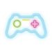 Candyshock LED Décorative Joystick – Néon LED sur Plexi, USB-A, Fixation Murale Incluse -Bleu