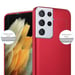 Coque pour Samsung Galaxy S22 ULTRA en METALLIC ROUGE Housse de protection Étui en silicone TPU flexible