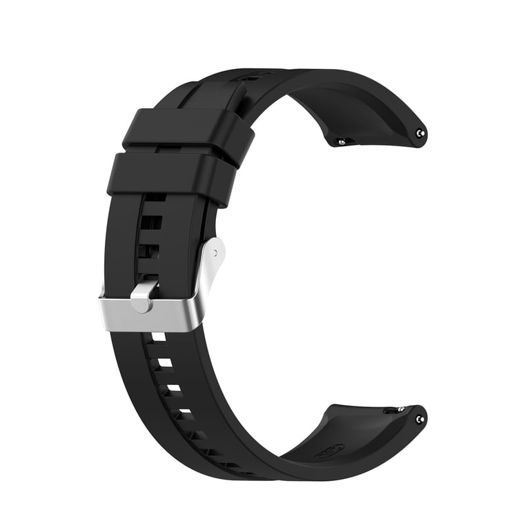INF Bracelet en silicone 22 mm Black Huawei Watch GT2/GT3 Noir - vue 2