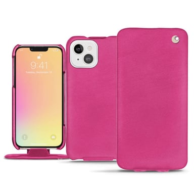 Housse cuir Apple iPhone 13 mini -  - Rose - Cuir lisse premium