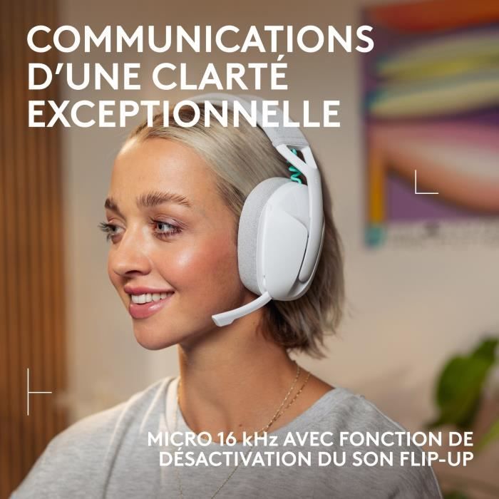 Logitech 981-001569 casque Gaming Blanc - Neuf