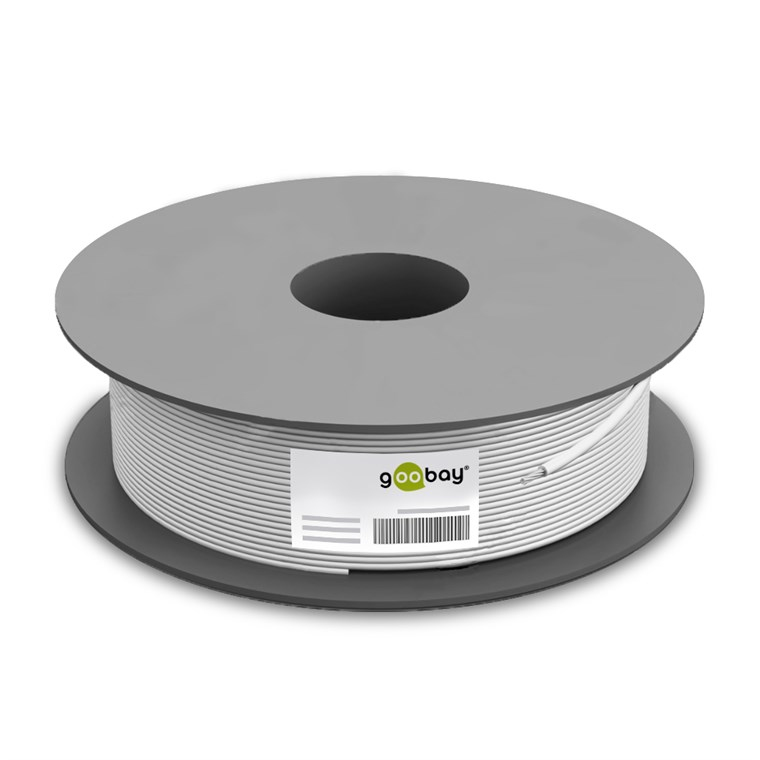 Goobay 68707 câble de réseau Gris 100 m Cat5e U/UTP (UTP) - Neuf