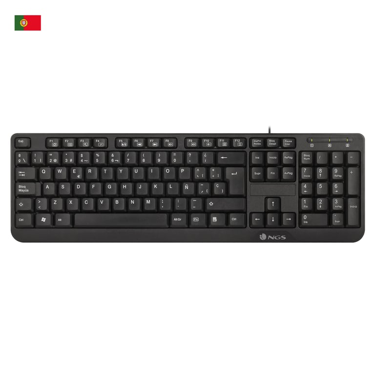 Clavier NGS FunkyV3 – AZERTY, USB, 12 Touches Multimédia, Résistant aux Éclaboussures - vue 4