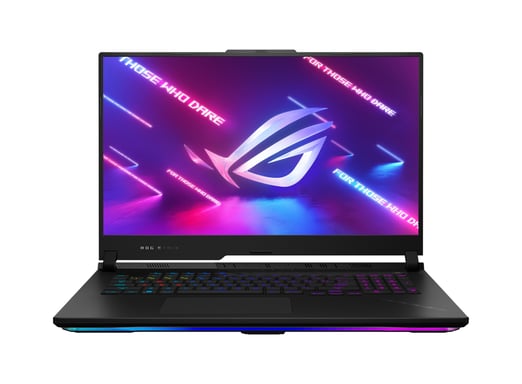 ASUS ROG Strix SCAR 17 G733PZ-LL026W 7945HX Ordinateur portable 43,9 cm (17.3'') Wide Quad HD AMD Ryzen™ 9 32 Go DDR5-SDRAM 2 To SSD NVIDIA GeForce RTX 4080 Wi-Fi 6E (802.11ax) Windows 11 Home Noir