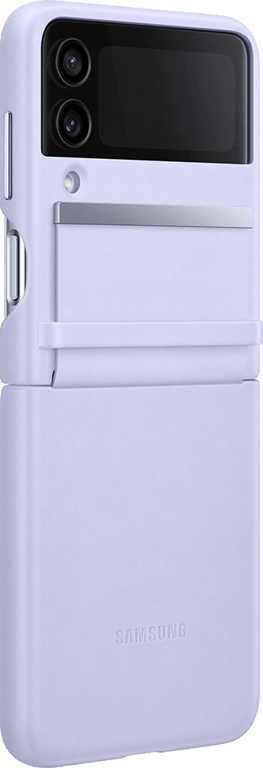 Coque Samsung G Z Flip 4 en Cuir Lavande Samsung