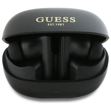 TWS Guess Capsule Cuffie wireless con logo stampato nero