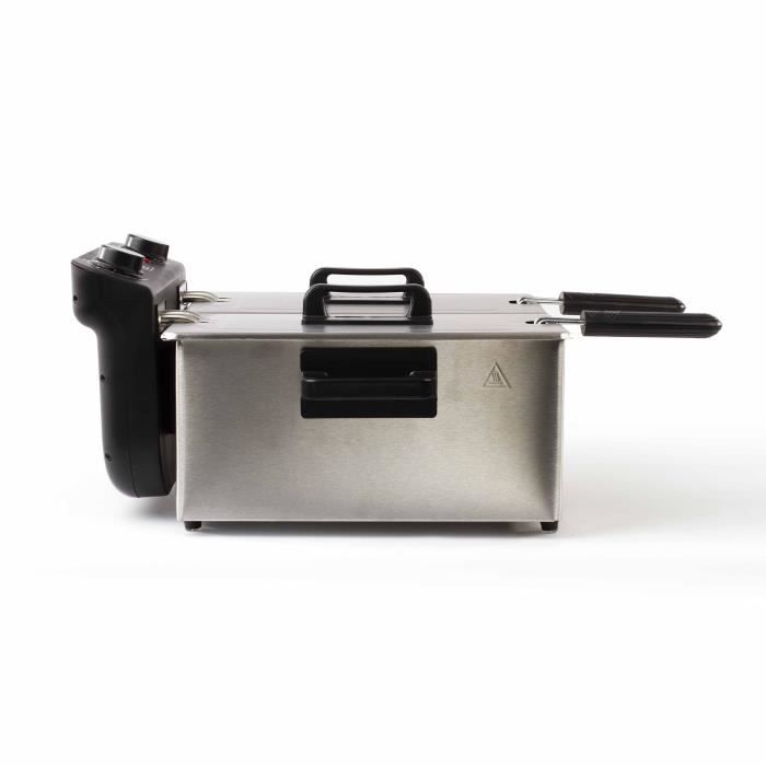 Friteuse double LIVOO DOC217 2 x 3 Inox + - vue 4
