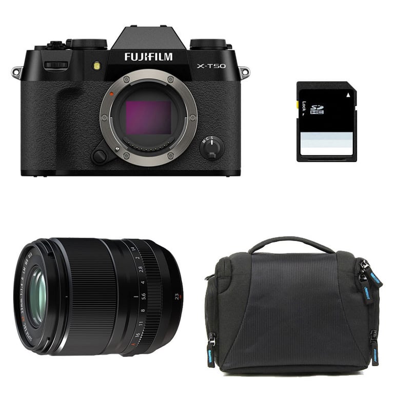 FUJIFILM X T50 + 23mm f1.4 WR + Sac + Carte SD 8 Go Neuf