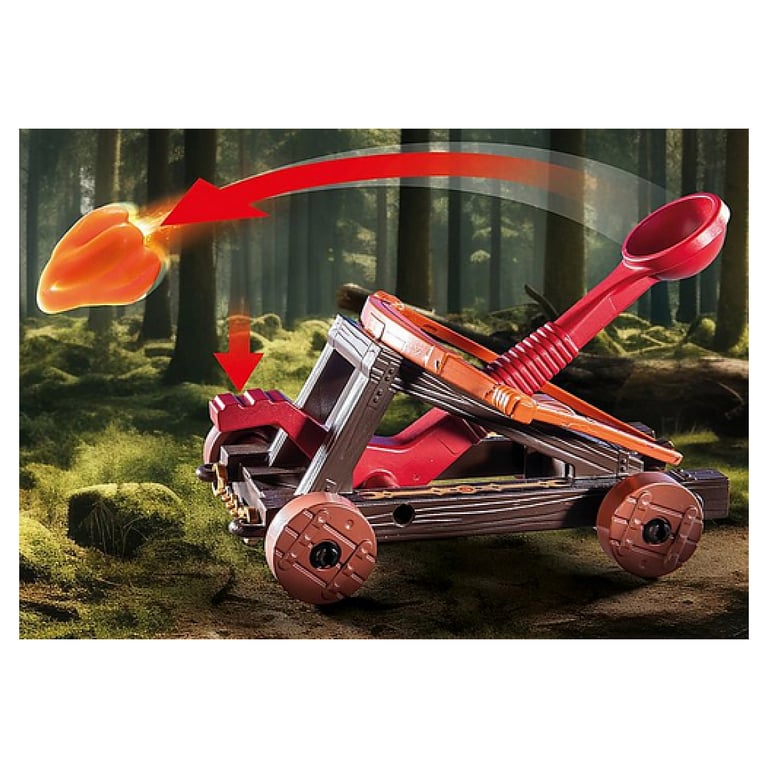 Aventurez vous avec le Coffret PLAYMOBIL Chevaliers et Catapulte Neuf - vue 2