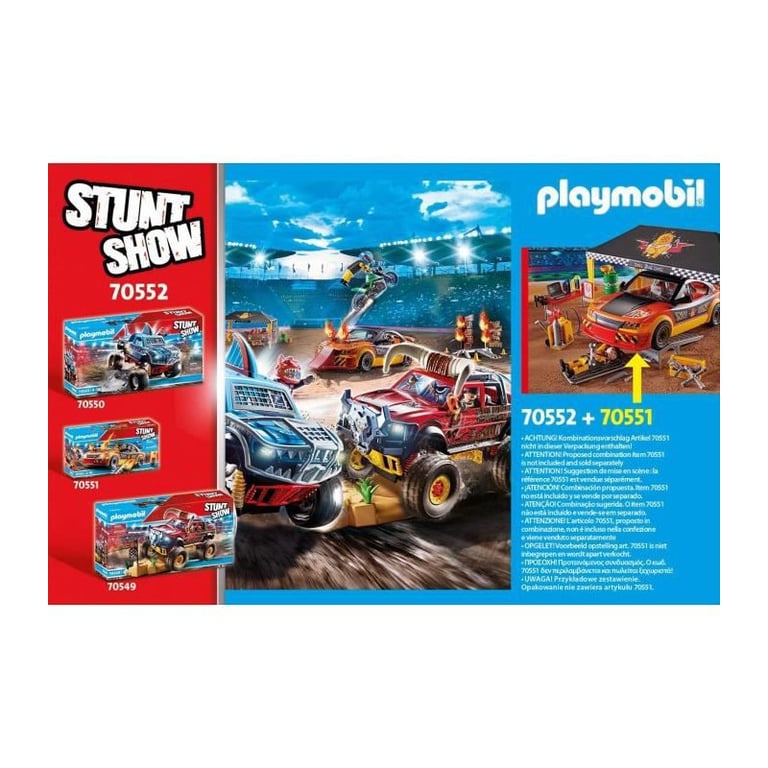 Stuntshow Monster Truck De Cascade 70550 Playmobil La Boite - vue 3