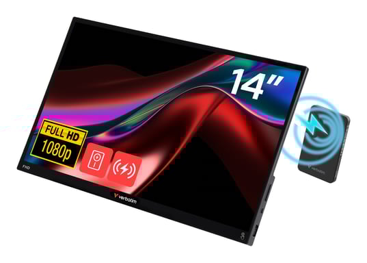 Verbatim 32088 monitor o TV portátil Monitor portátil Negro 35,6 cm (14'') LED 1920 x 1080 Pixeles