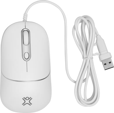 XtremeMac XWH-WMO-83 ratón Oficina Ambidextro USB Tipo C Laser 1600 DPI