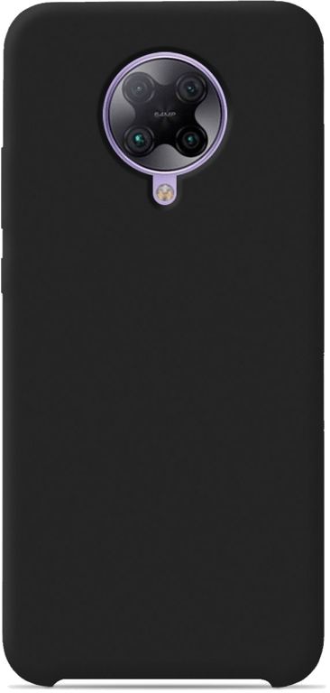 Coque silicone unie compatible Soft Touch Noir Xiaomi Poco F2 Pro
