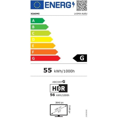 TV A PRO 2025 QLED 4K 43'', Noir