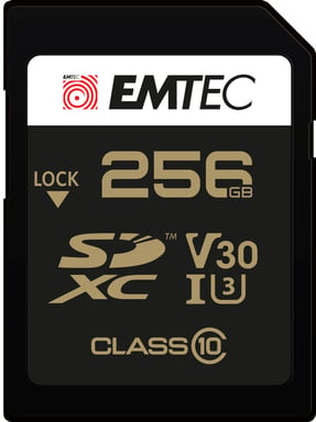 Emtec ECMSD256GXC10SP mémoire flash 256 Go SDXC UHS-I Classe 10 - Neuf