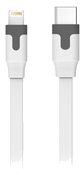 Tab Cable Plat Type C/Lightning Mfi 2M 3A Blanc