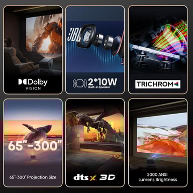 Proiettore Home Cinema Hisense C2 - 4K HDR, Triple Laser, 3D Ready, Smart TV