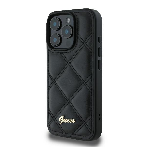 Guess Coque - iPhone 16 Pro - Matelassé - Noir - Protection durable - vue 2