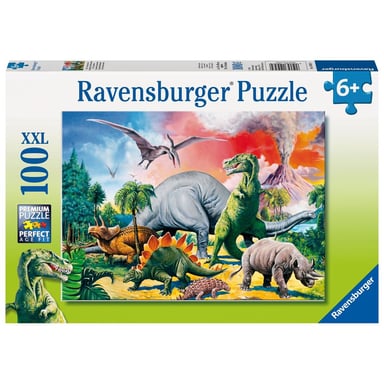 Ravensburger Puzzle 100 pièces XXL: Au milieu des dinosaures - France - vue 1