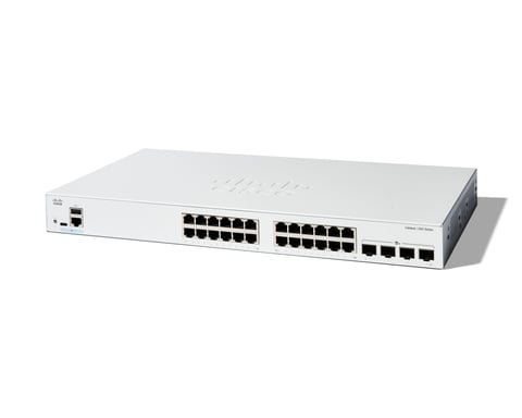 Cisco C1300-24T-4X commutateur réseau Géré L2/L3 Gigabit Ethernet (10/100/1000) Blanc - Neuf