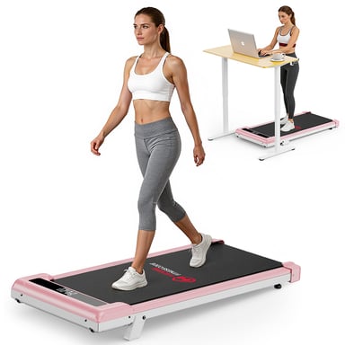 Cinta de correr Rattantree Z3pb con Cinta de correr Rattantree Z3fs con motor sin escobillas, velocidad de 1 a 6 km/h, inclinación manual del 5 %, rosa