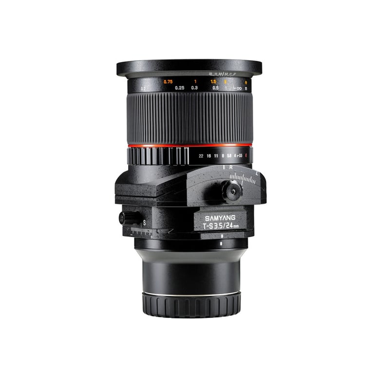 SAMYANG Objectif 24mm Tilt shift f3 5 ED AS UMC décentrement compatible avec Sony FE Neuf