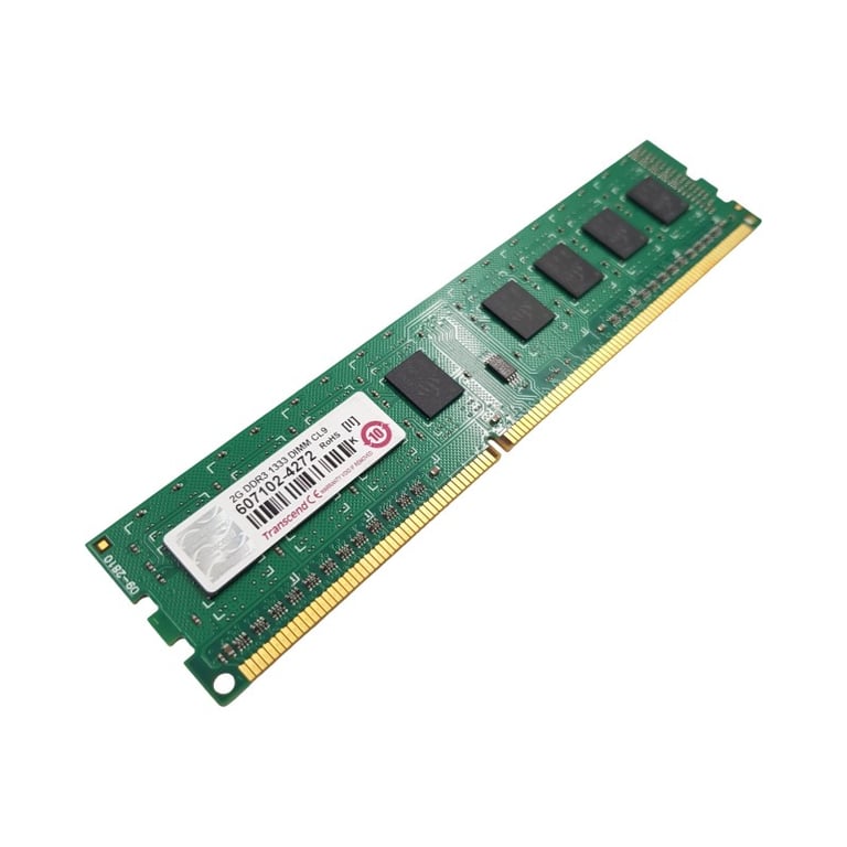2Go RAM DDR3   DIMM PC3-10600 1333MHz 1Rx8 - Très bon état Très bon état - Transcend reconditionné disponible sur Pixmania