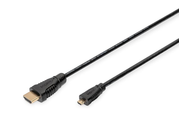 Digitus HDMI à haut débit avec câble de raccordement Ethernet - Neuf