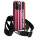 Custodia Karl Lagerfeld per iPhone 14 Pro 6.1'' rosa Colore a strisce Cinturino