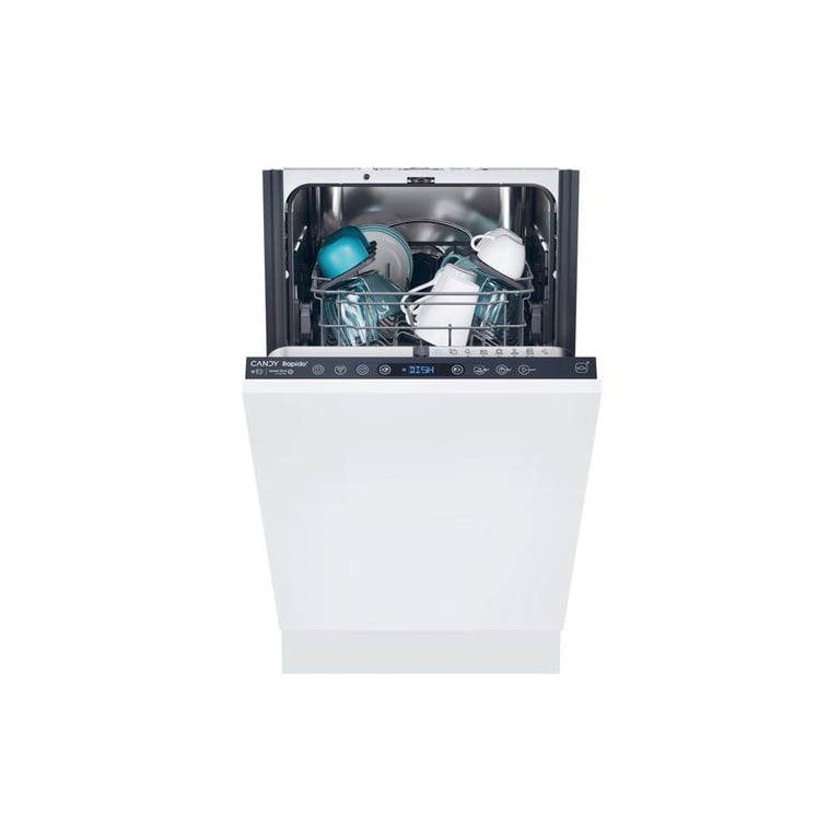 Lave vaisselle tout encastrable CANDY CI0C7SB0FA 10 couverts L45cm Classe C slim – Speed Drive – Wifi Ouverture Auto - vue 2