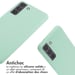 imoshion Coque en silicone avec cordon pour Samsung Galaxy S21 FE - Vert menthe