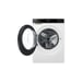 Lave-linge séchant Haier HWD120BP14357UFR 12kg/8kg 1400 tr/min Inverter Wi?Fi/Bluetooth Blanc porte noir fumé