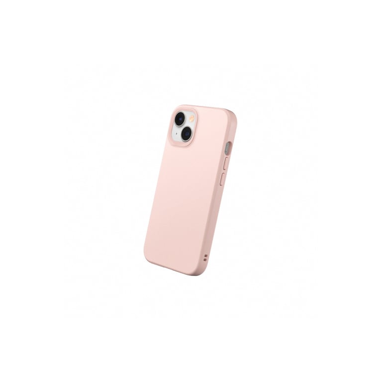 RHINOSHIELD coque compatible avec [iPhone 15] SolidSuit - coque fine avec  technologie d'absorption des chocs et finition premium mate - Rose Poudré -  RhinoShield