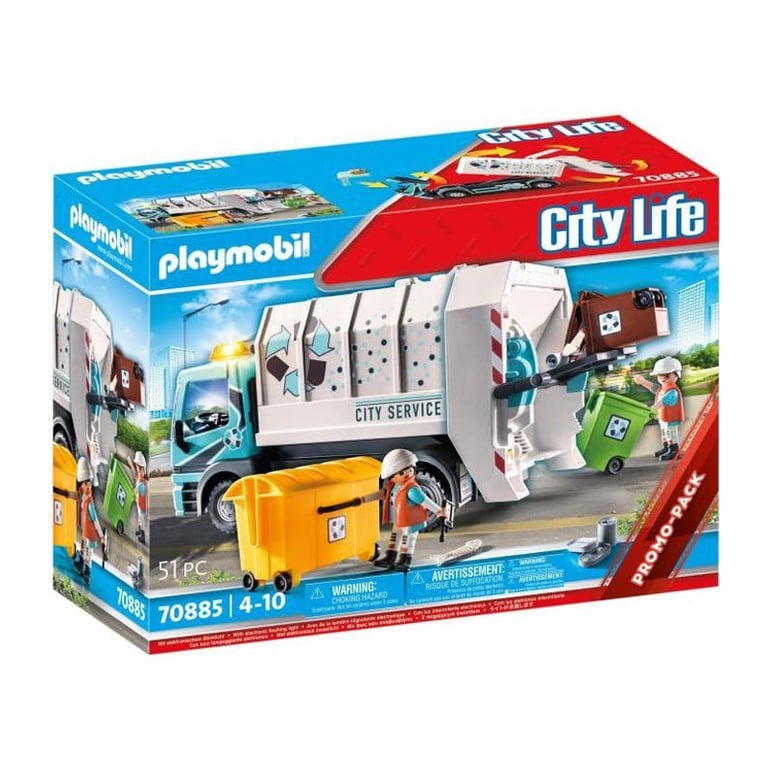 Playmobil 70885 Camion Poubelle avec Effet Lumineux City Life La Maison Moderne Promo Pack Coffret Univers - vue 8