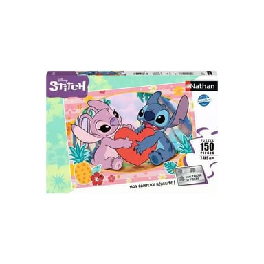 Puzzle Nathan 150 piezas: Moment en Amoureux con Disney Stitch