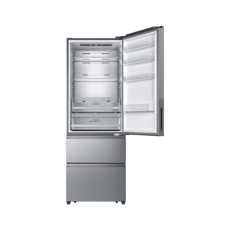 Hisense Rt641n4aie Réfrigérateur congélateur Pose Libre 493 E Acier Inoxydable - vue 3