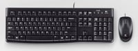 Logitech Desktop MK120 teclado Ratón incluido USB AZERTY Francés Negro