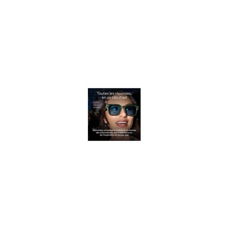 Lunettes connectées IA Meta Capri Classic à Transitions - vue 4