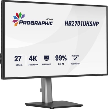 iiyama PROGRAPHIC HB2701UHSNP-B1 pantalla para PC 68,6 cm (27'') 3840 x 2160 Pixeles 4K Ultra HD LCD Negro