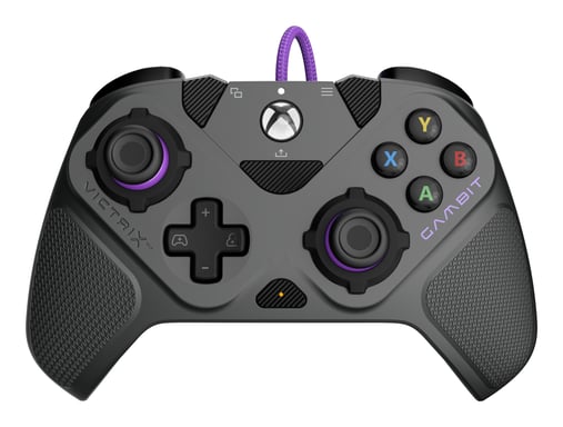PDP 049-006-GY mando y volante Negro, Gris, Violeta USB Gamepad Analógico/Digital PC, Xbox One, Xbox Series S, Xbox Series X