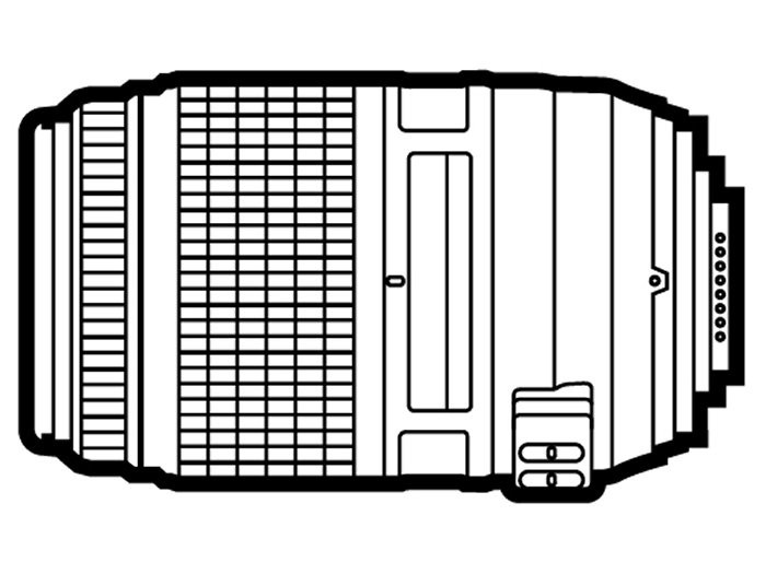 Nikon AF DX 55 300 mm f4.5 5.6 G ED VR - vue 3